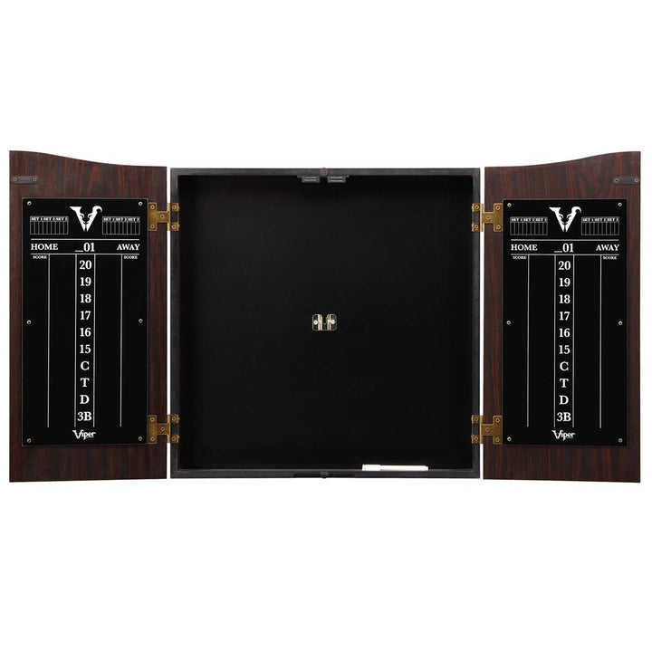 Viper by GLD Products Vault Dartboard Cabinet with Shot King Sisal Dartboard
