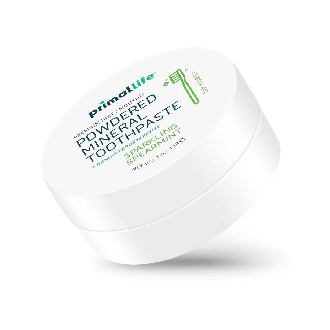 Primal Life Organics Dirty Mouth Toothpowder, Spearmint, 1 oz