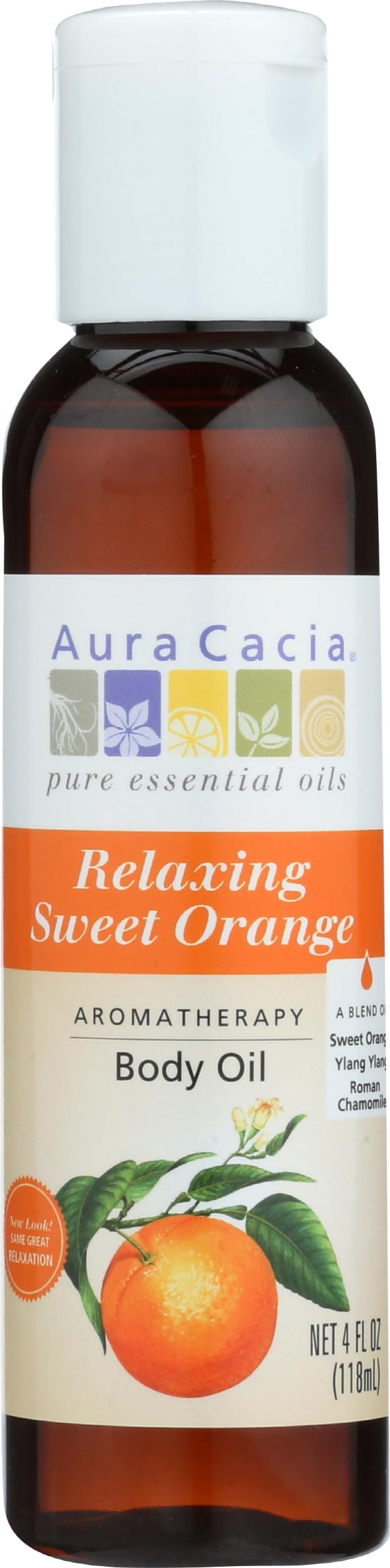 Aura Cacia Sweet Orange Body Oil, 4 fl oz