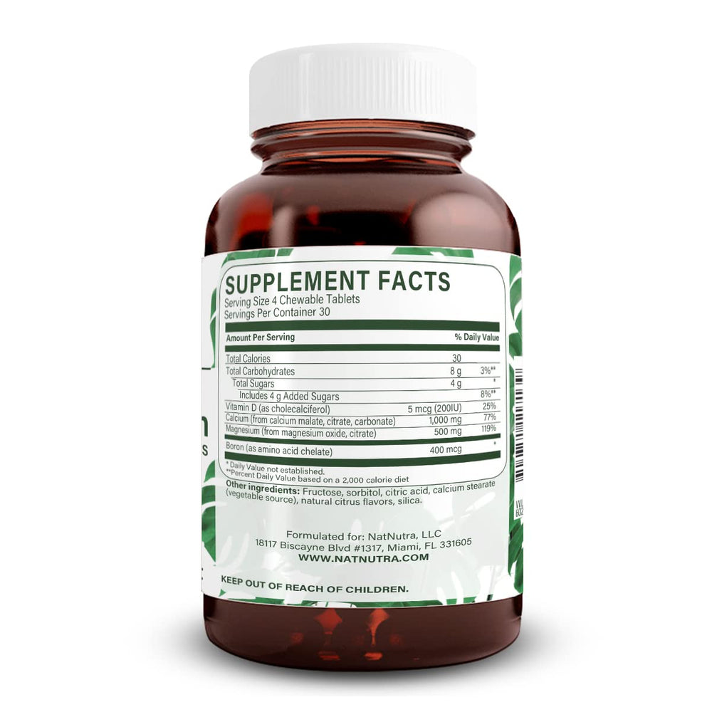 Natural Nutra Chewable Calcium, 120 Count
