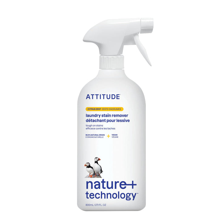 ATTITUDE Laundry Stain Remover, Citrus Zest, 800 ml