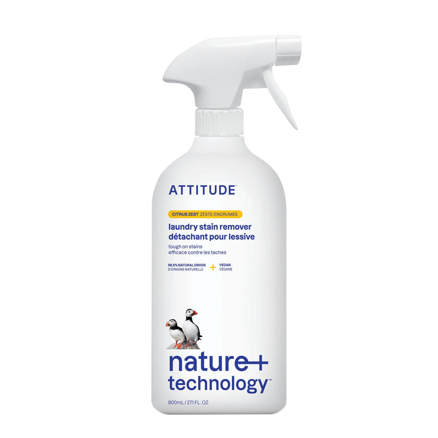 ATTITUDE Laundry Stain Remover, Citrus Zest, 800 ml