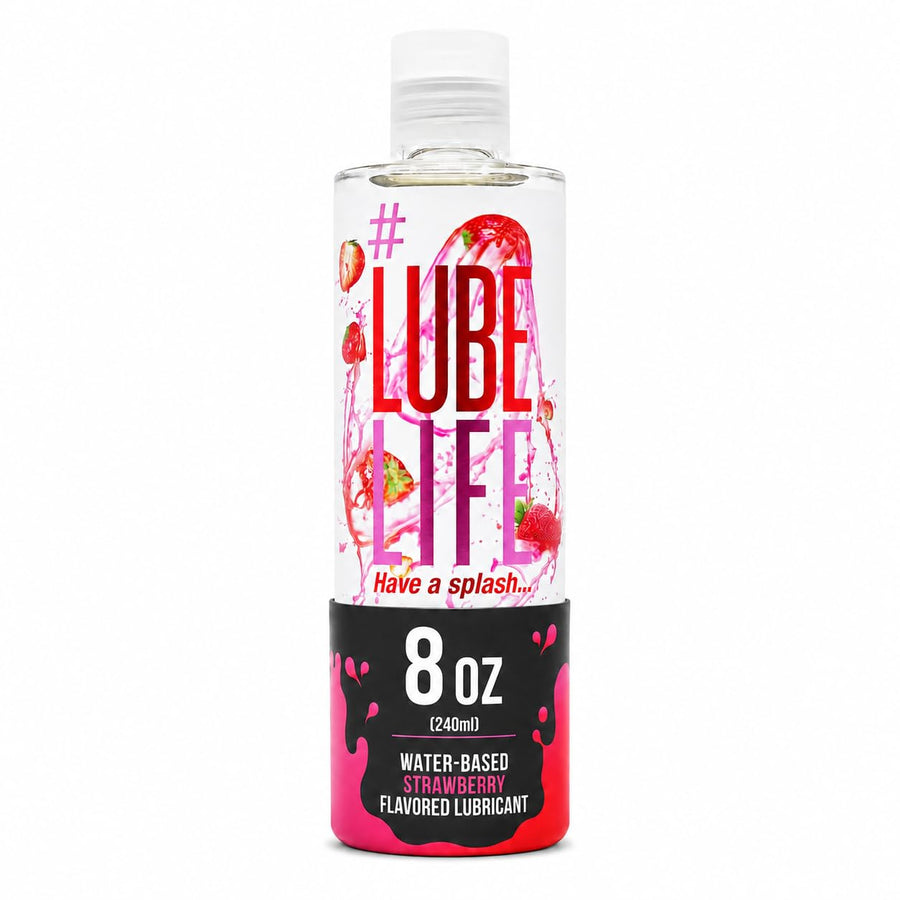 LubeLife Water-Based Lubricant, Strawberry, 8 fl oz