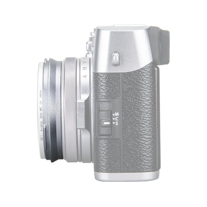 JJC AR-X100 Lens Filter Adapter Ring, Silver, 49mm