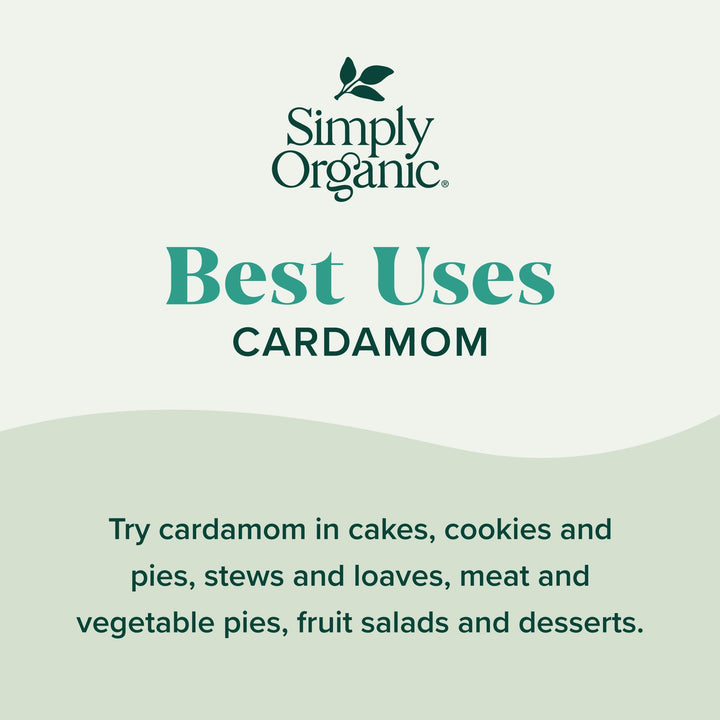 Simply Organic Cardamom, 2.82 oz