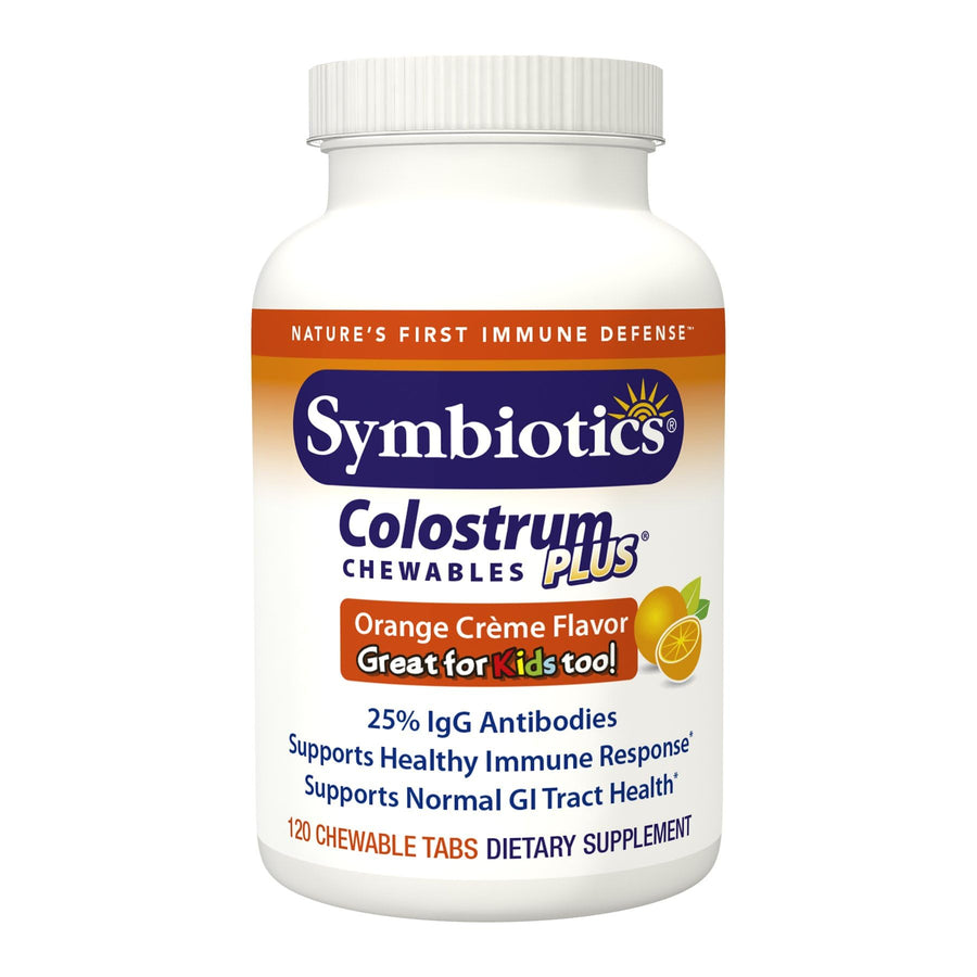 Symbiotics Colostrum Plus, Orange Creme, 120 Count