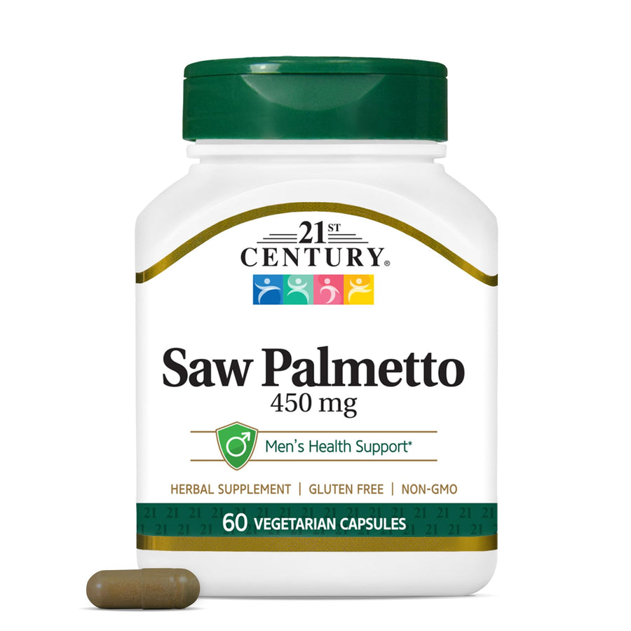 21st Century Saw Palmetto Extract, 450 mg, 60 Count