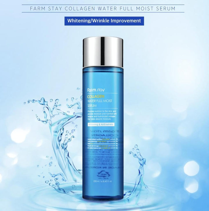 FARMSTAY Collagen Water Full Moist Serum, 250 ml