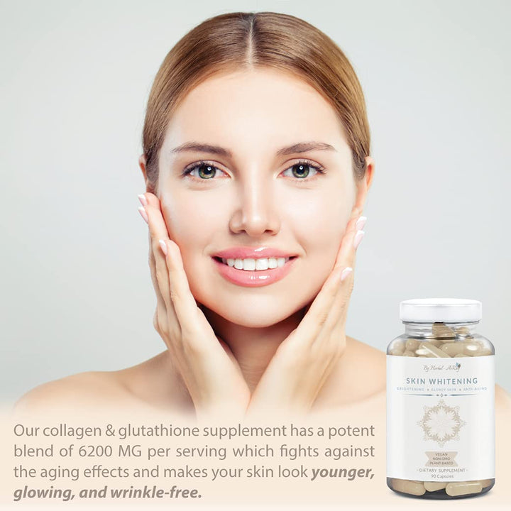 Herbal-avRay Glutathione Collagen Capsules, 90 Count