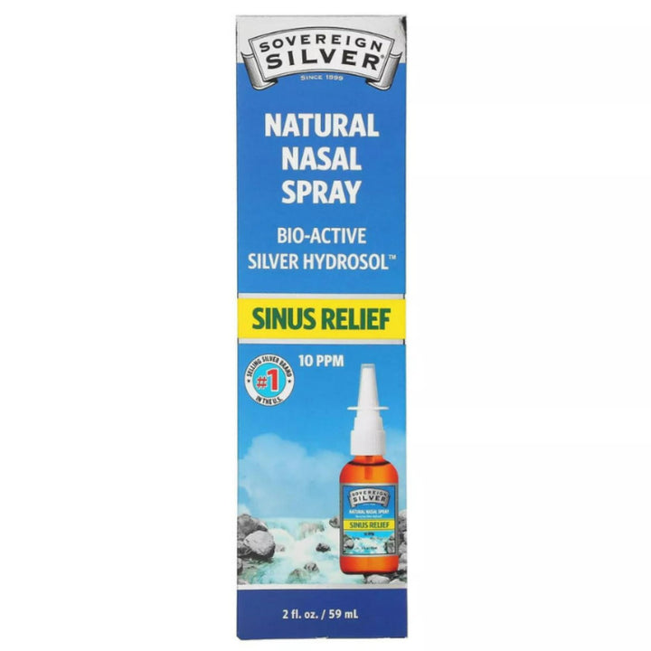 Sovereign Silver Bio-Active Hydrosol, 10 ppm, 2 fl oz (59ml) Vertical Spray