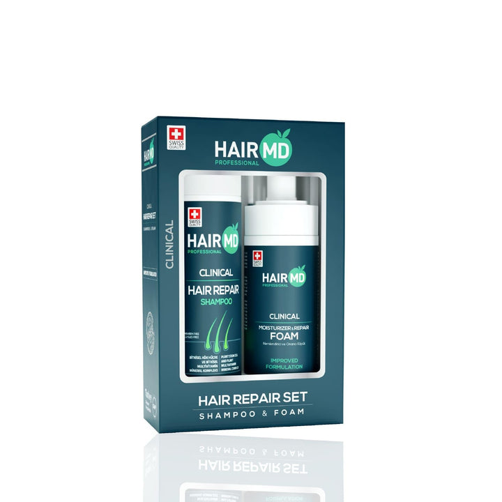 HairMD Transplant Hair Repair Set, 250 ml Shampoo And 150 ml Foam