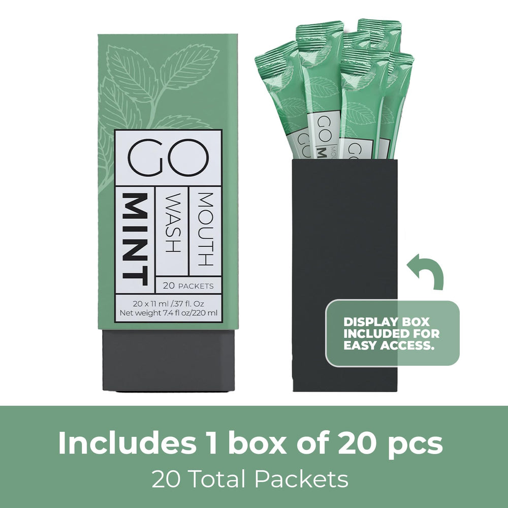 Go Essentials Mouthwash Packets, Mint, 20 Count