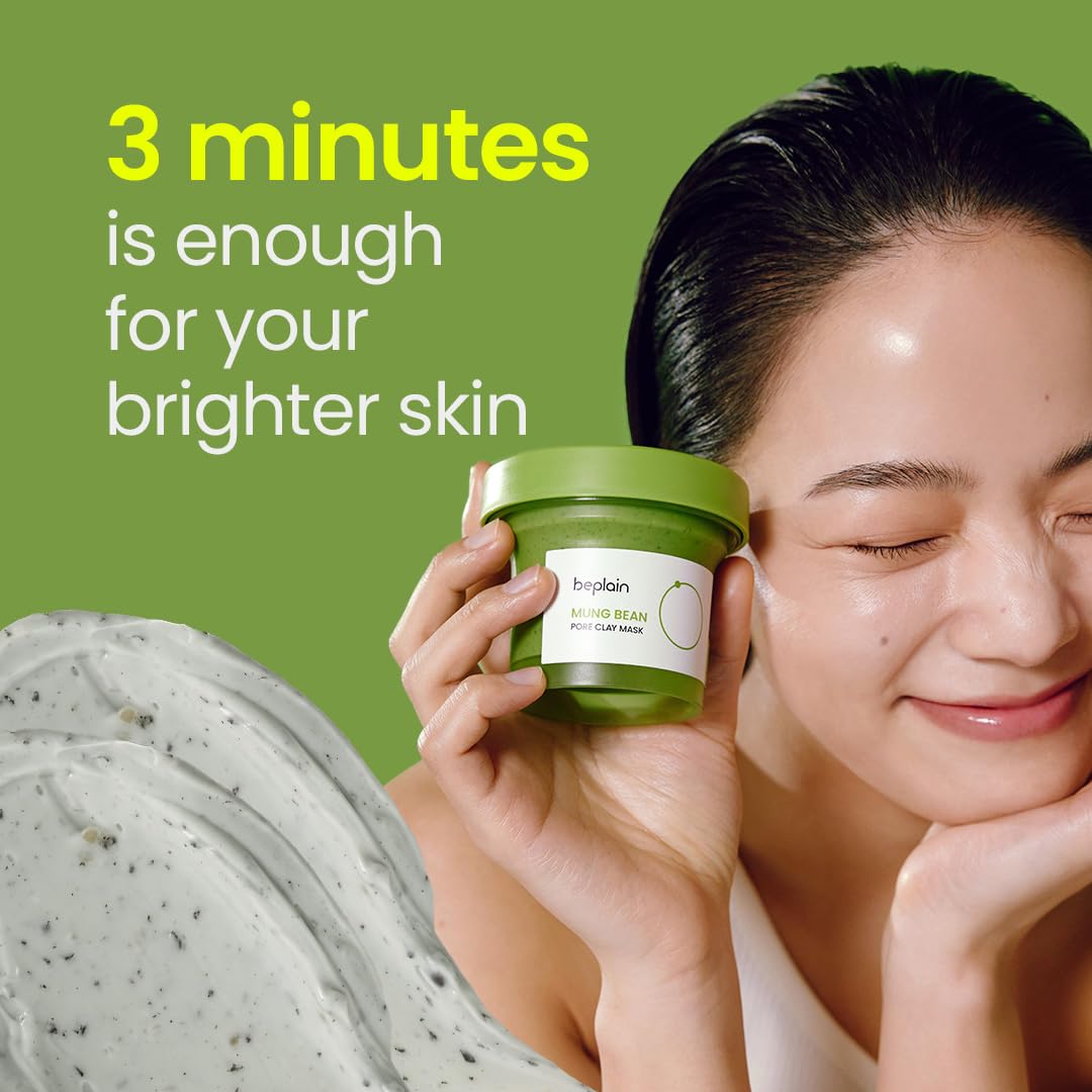 beplain Mung Bean Pore Clay Mask, 120 ml