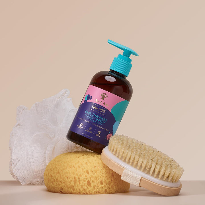 As I Am Born Curly Shampoo & Body Wash, 8 oz