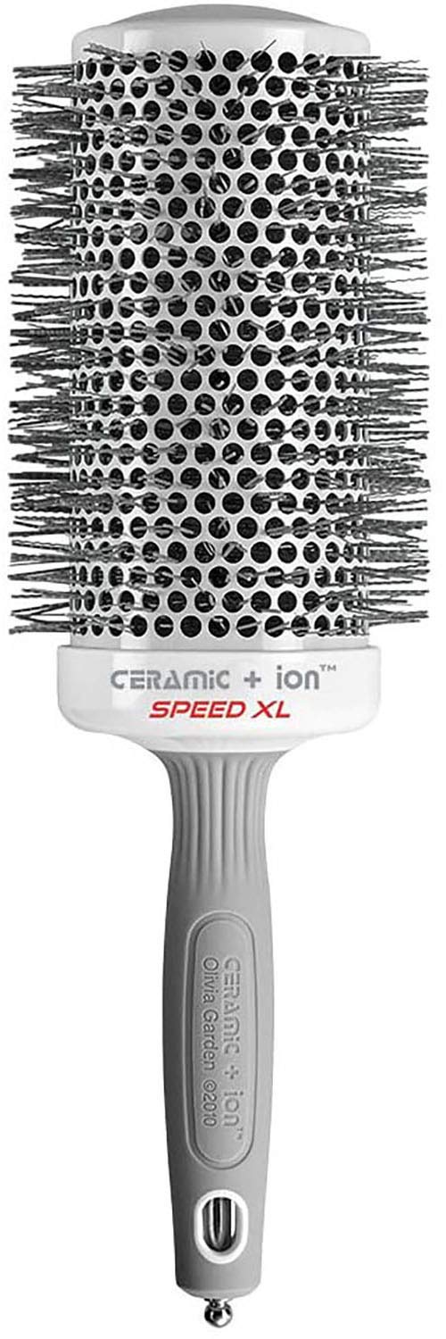 Olivia Garden Ceramic Ion Round Thermal Hair Brush, CIXL-65, 3 1/2