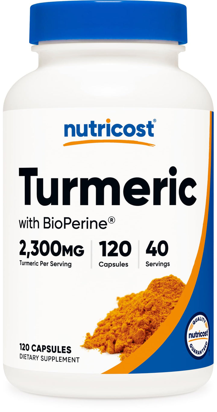 Nutricost Turmeric Curcumin with BioPerine, 2300 mg, 120 Count