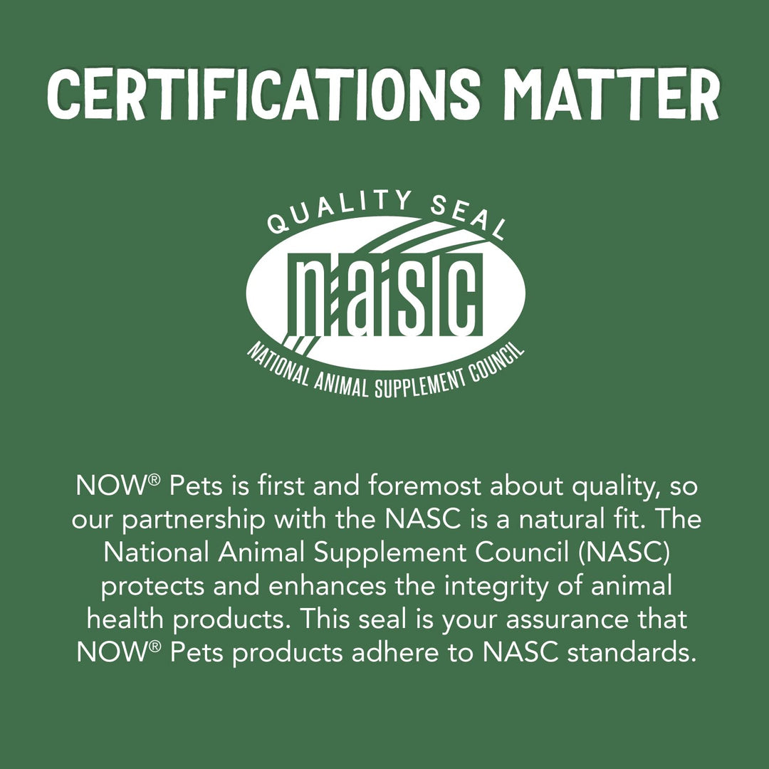 NOW Pet Health Omega 3 Supplement for Cats & Dogs, 180 Count