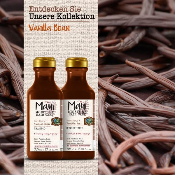Maui Moisture Smooth & Revive Shampoo, Vanilla Bean, 385 ml