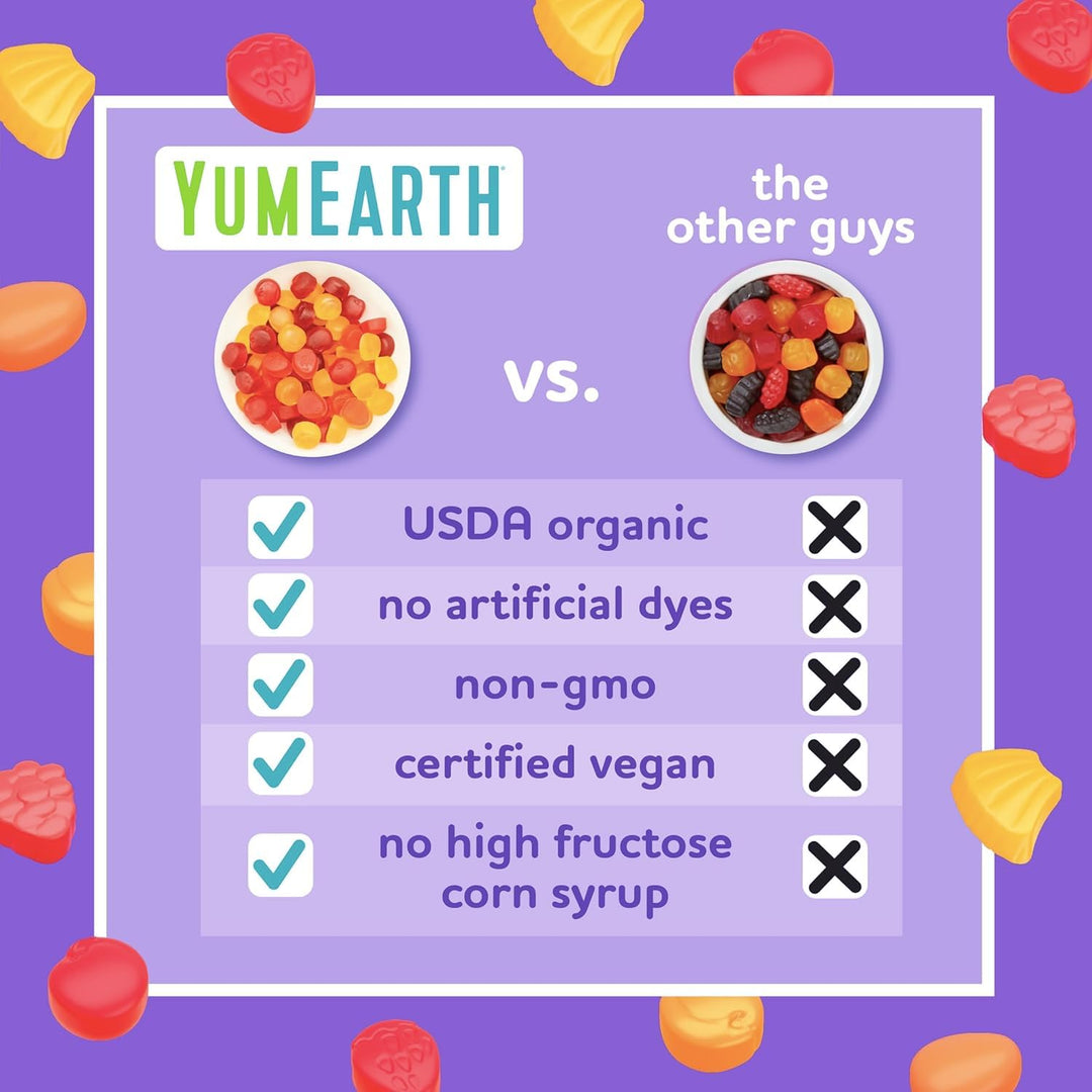 YumEarth Organic Fruit Snacks, Fruit Flavored, 5 Count