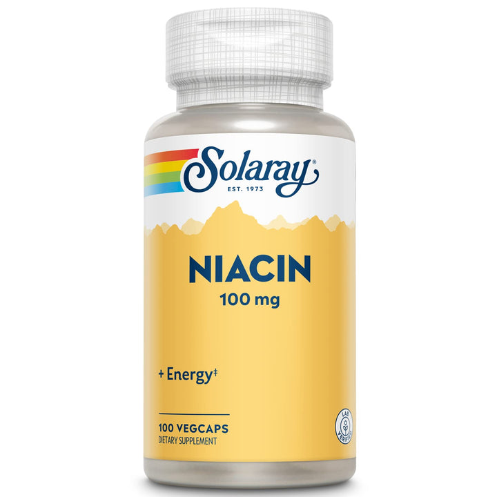 SOLARAY Niacin 100 mg Capsules, 100 Count