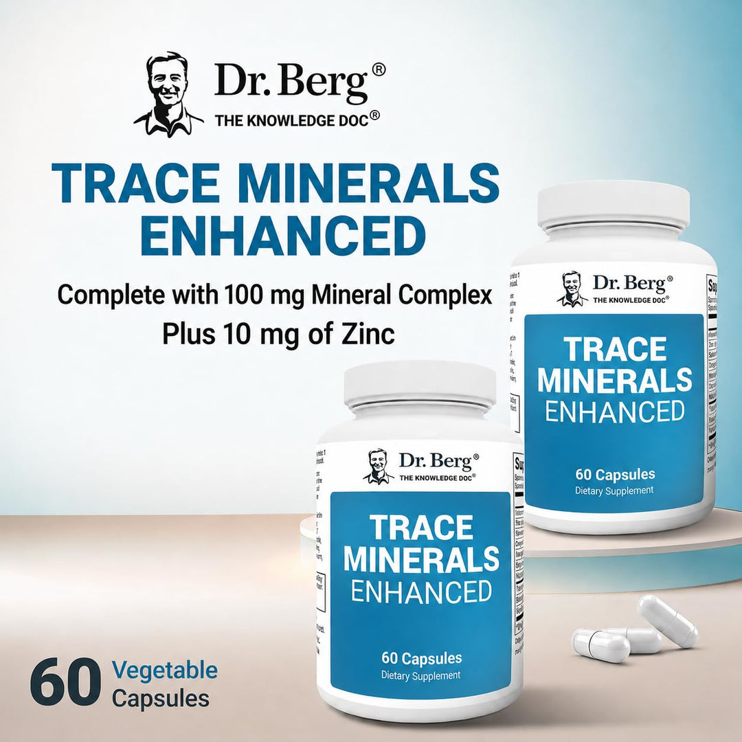 Dr. Berg Nutritionals Trace Minerals Enhanced, 100 mg, 60 Count