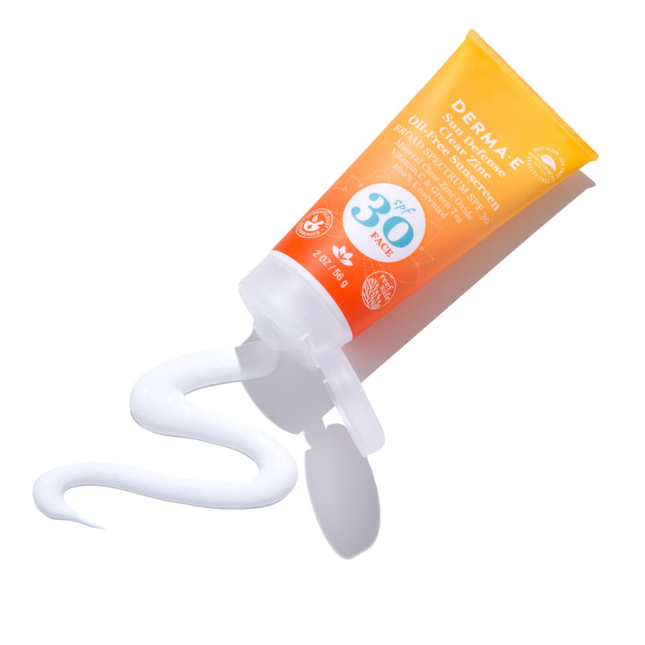 Derma E Sun Defense Mineral Oil-Free Face SPF 30 Sunscreen, 56 g