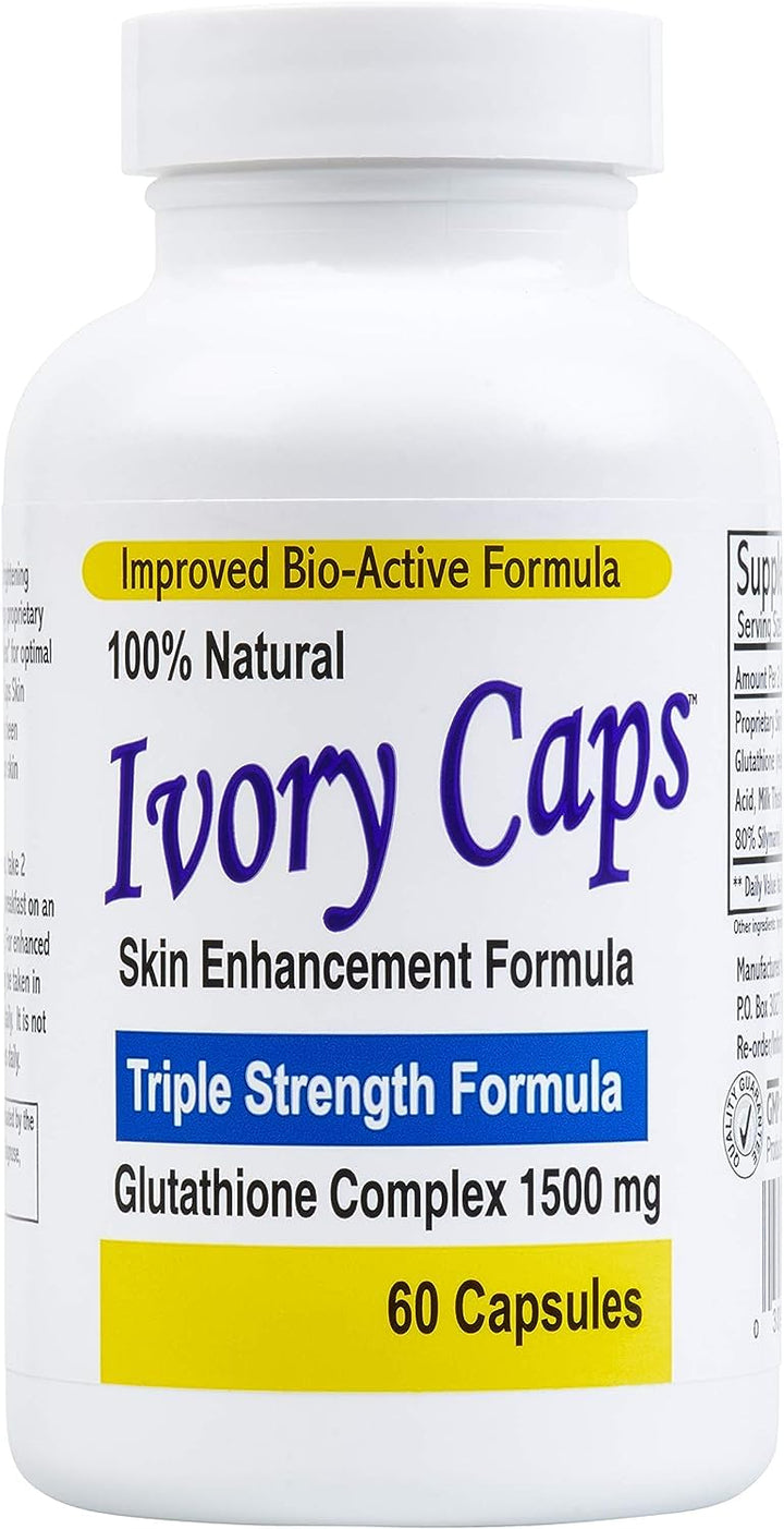 Ivory Caps Glutathione Complex, Maximum Potency, 1500 mg