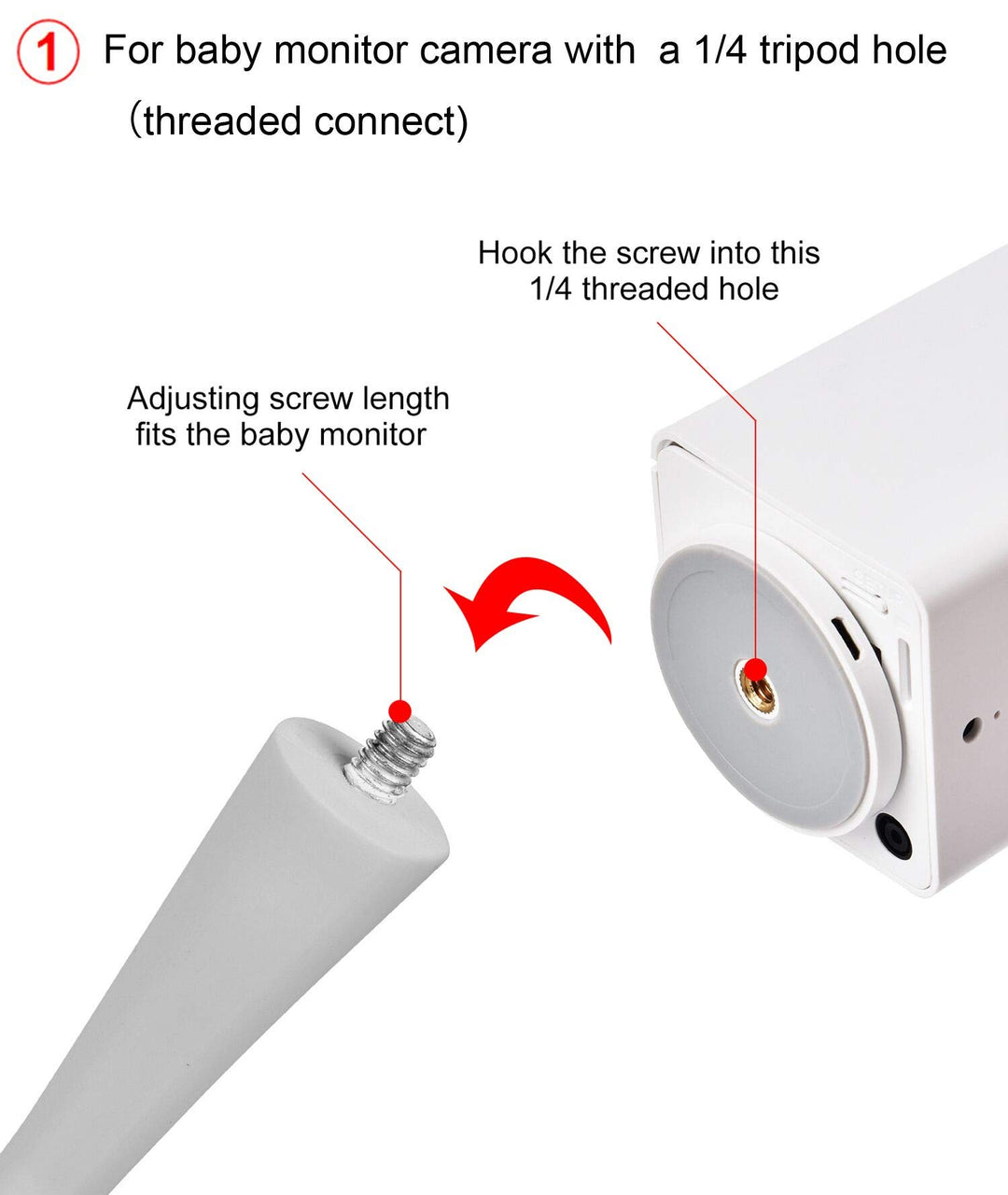 iTODOS Baby Monitor Mount Camera Shelf, Universal
