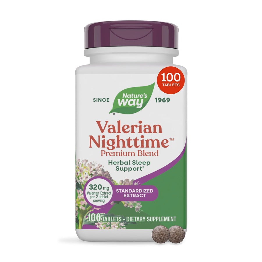 Nature's Way Valerian Nighttime, 100 Count
