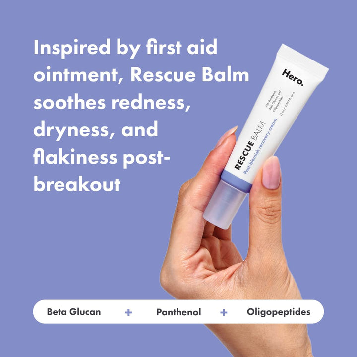 Hero Cosmetics Rescue Balm Post Blemish Recovery Cream, 0.5 fl oz