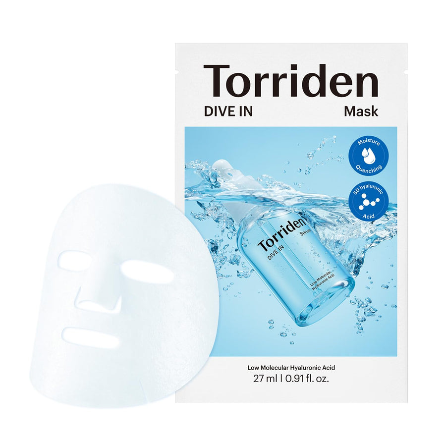 Torriden Dive In Hyaluronic Acid Facial Mask, 10 Count