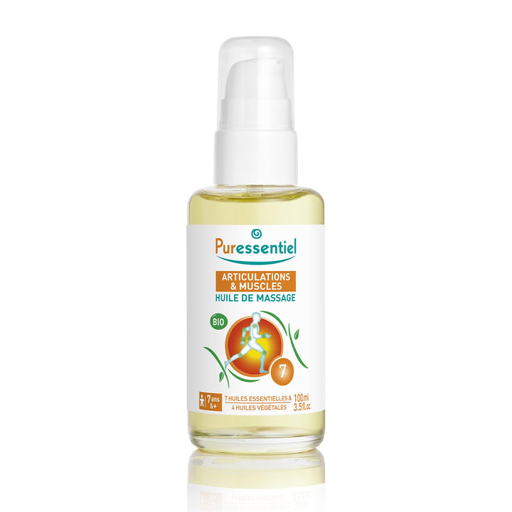 Puressentiel Muscle Relaxing Organic Massage Oil, 100 ml