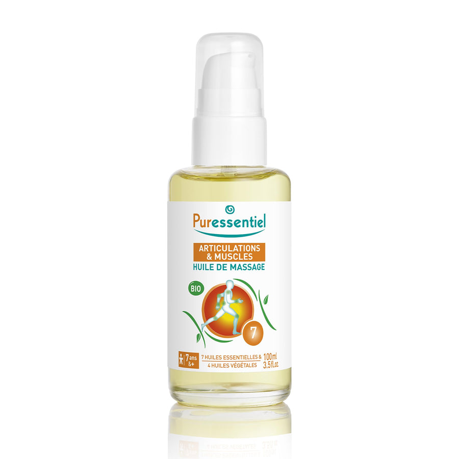 Puressentiel Muscle Relaxing Organic Massage Oil, 100 ml