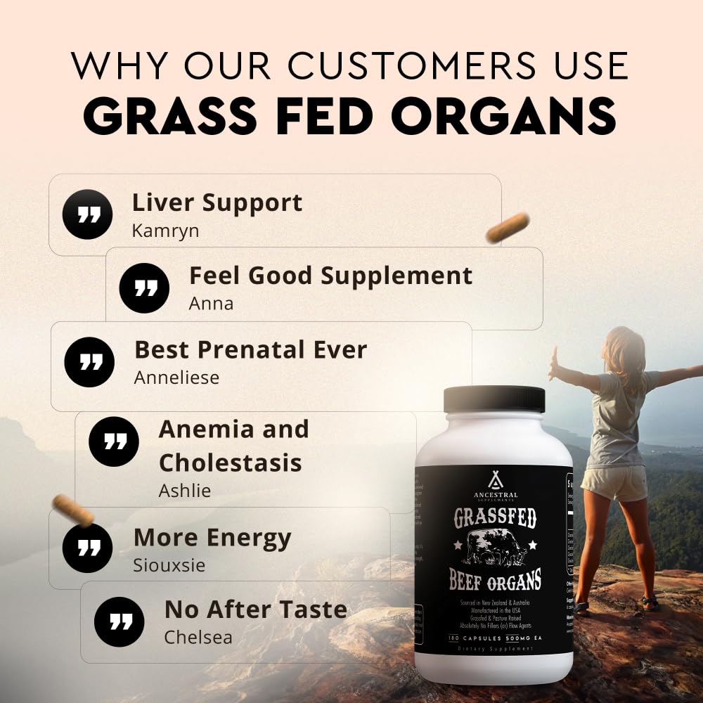 Ancestral Supplements Grass Fed Beef Organs