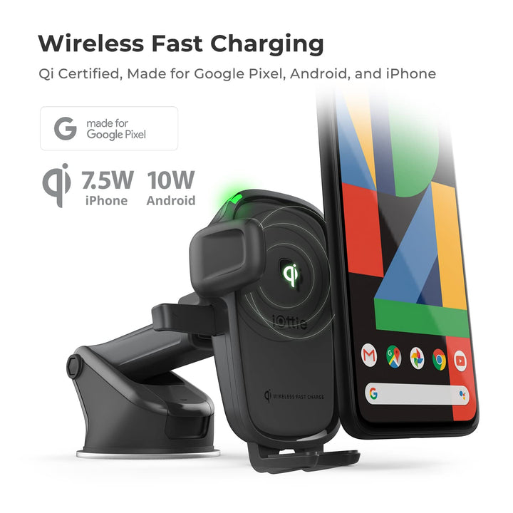 iOttie Easy One Touch Wireless Dashboard & Windshield Mount, Medium