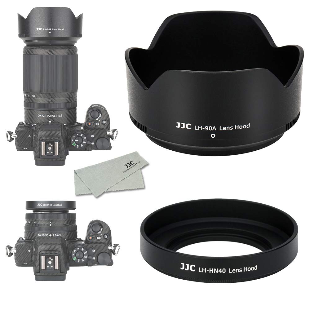JJC Lens Hood, Screw On and Bayonet, 1+1 Count