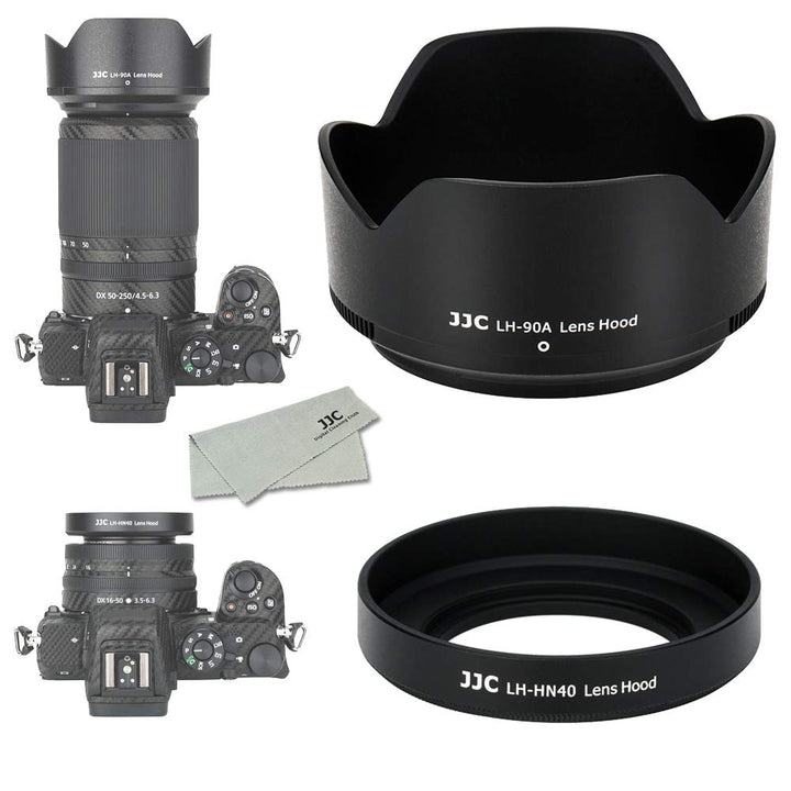 JJC Lens Hood, Screw On and Bayonet, 1+1 Count