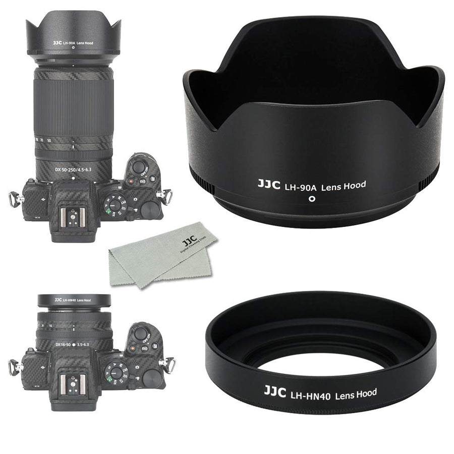 JJC Lens Hood, Screw On and Bayonet, 1+1 Count