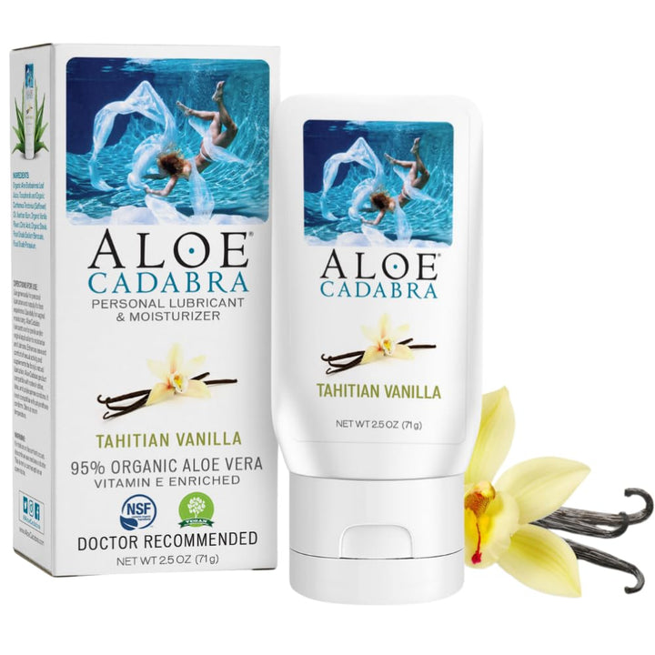 Aloe Cadabra Organic Water Based Lube, Tahitian Vanilla, 2.5 fl oz