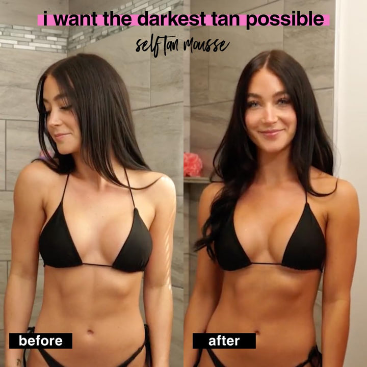 B.TAN Ultra Dark Self Tanner Mousse, 6.7 fl oz