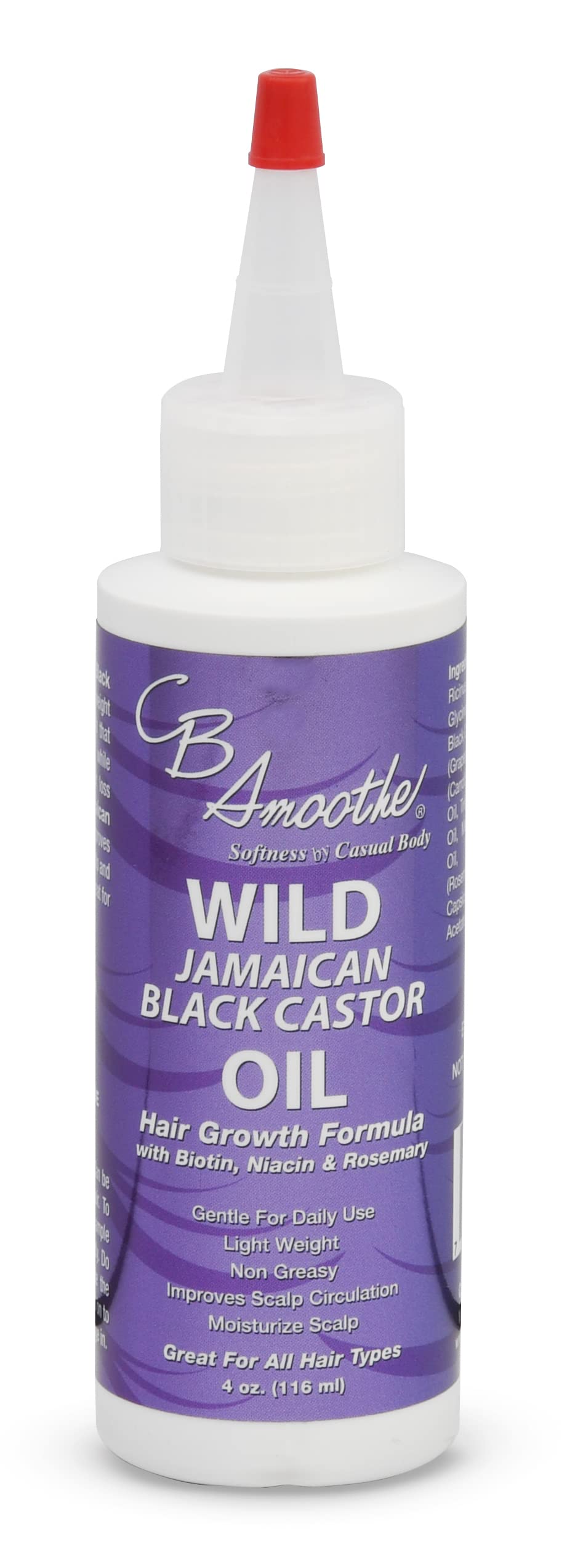 C B SMOOTHE Wild Jamaican Black Castor Oil, 120 ml