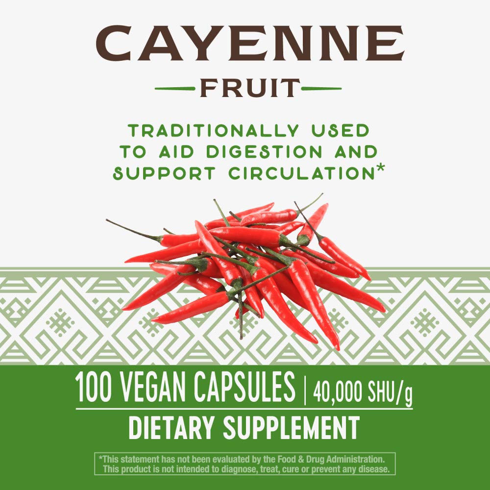 Nature's Way Cayenne Fruit, 100 Count