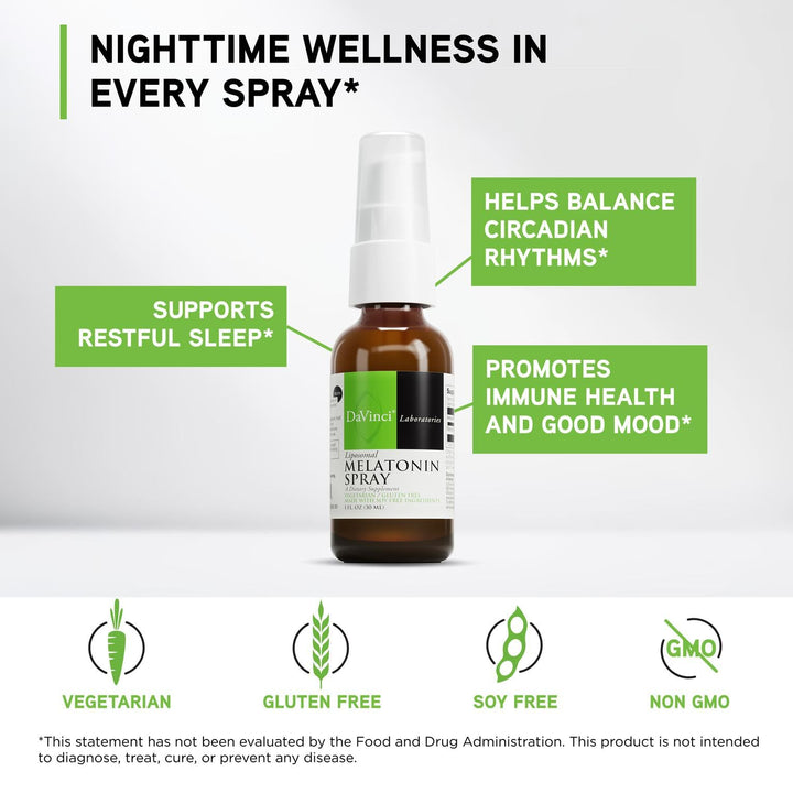 DAVINCI Melatonin Spray, Dietary Supplement