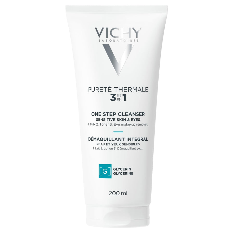 Vichy 3-In-1 Face And Eye One Step Cleanser, 200 ml