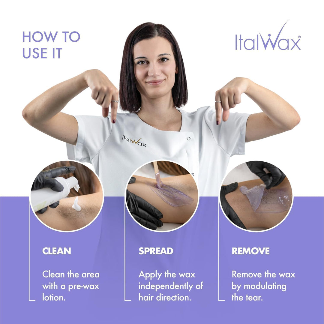 Italwax Top Line Hot Film Wax, Orchid, 750 g