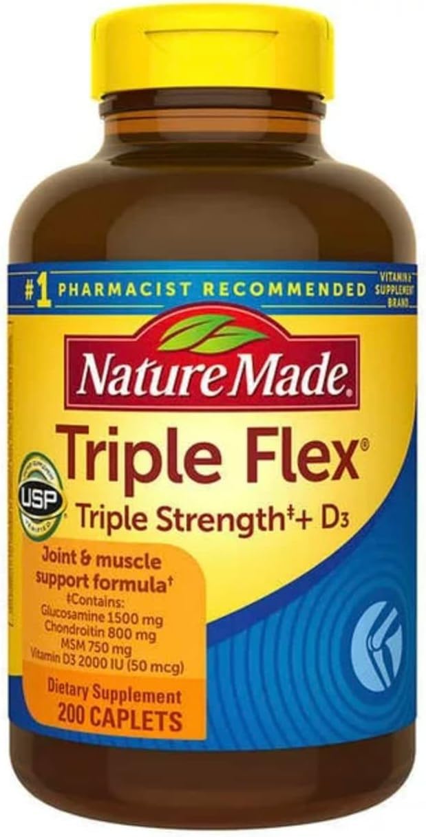 Nature Made TripleFlex Triple Strength Caplets, 200 Count