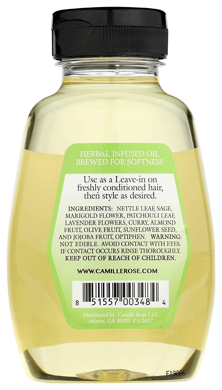 Camille Rose Herbal Tea Leave-In Hair Oil, 9 fl oz