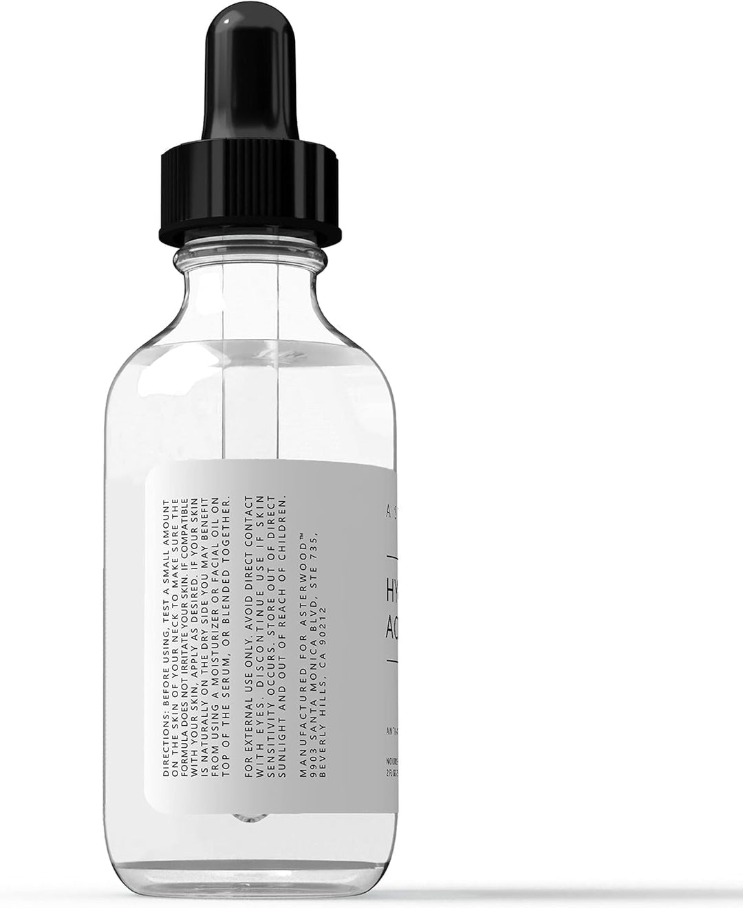 ASTERWOOD Pure Organic Hyaluronic Acid Serum, 20%, 1 oz