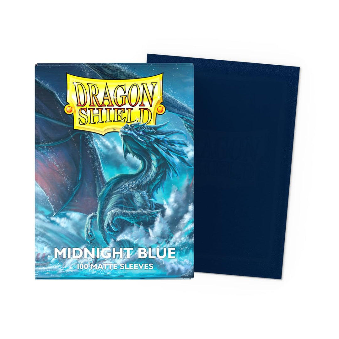 Dragon Shield Standard Size Card Sleeves, Midnight Blue, 100 Count