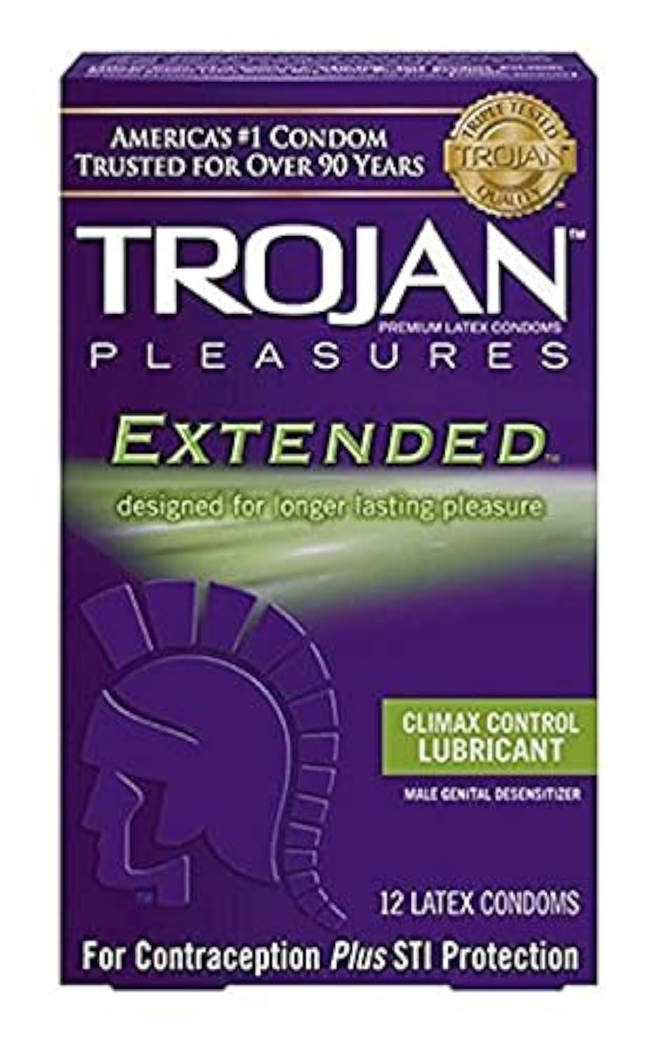 TROJAN Pleasures Extended, 12 Count